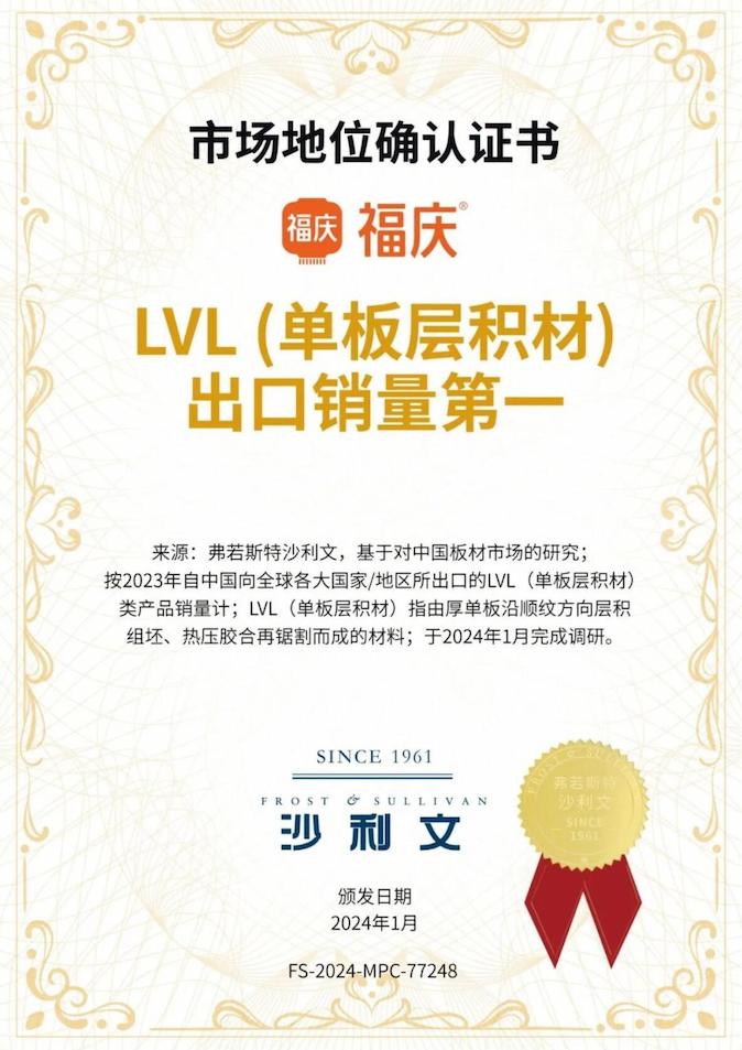 Tomorrow! Fuqing LVL Will Debut at DUBAI WOODSHOW